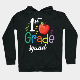 1st Grade Squad Teacher Student Happy Back To School Day Hoodie